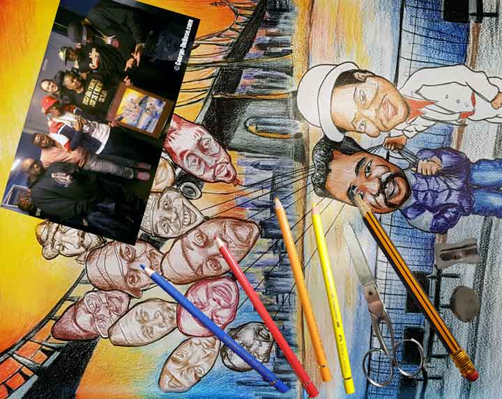 Juice Crew tekening Polychromos