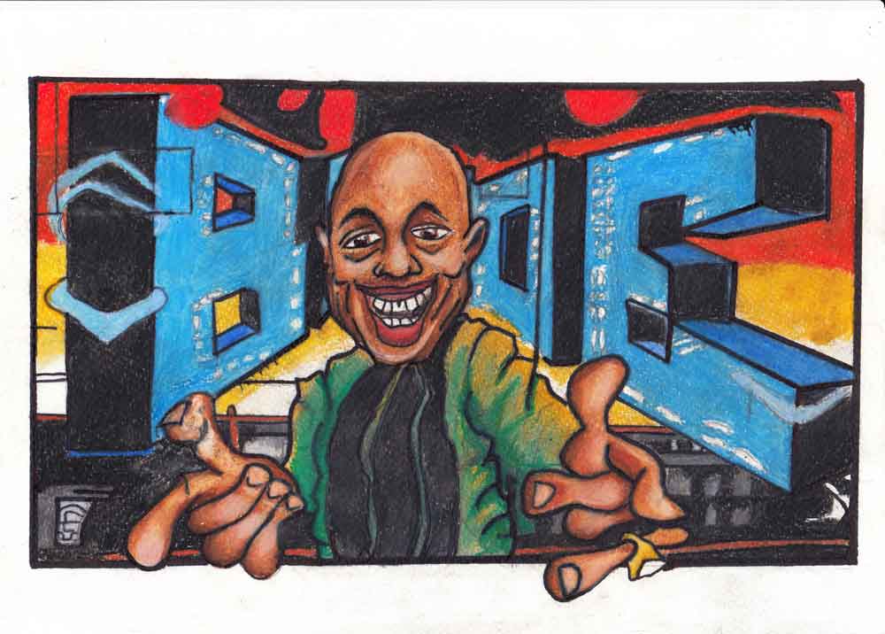 Blade graffiti-portrait Polychromo colored pencils (Daler Rowney 300gr –21x29,7cm) (2017) (svenimal.art)
