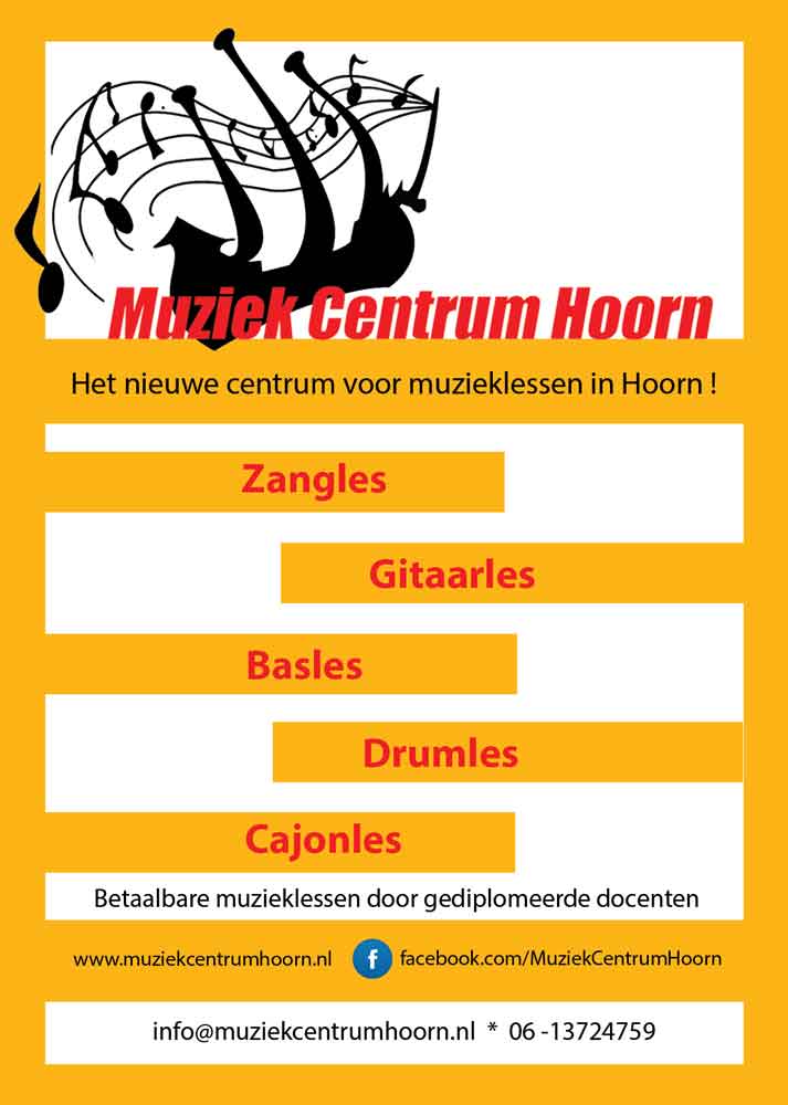 Sven Bakker logo and flyer design voor school of music Muziek Centrum, Hoorn. Photoshop (16,8x29,7cm) (2016) (svenimal.art)