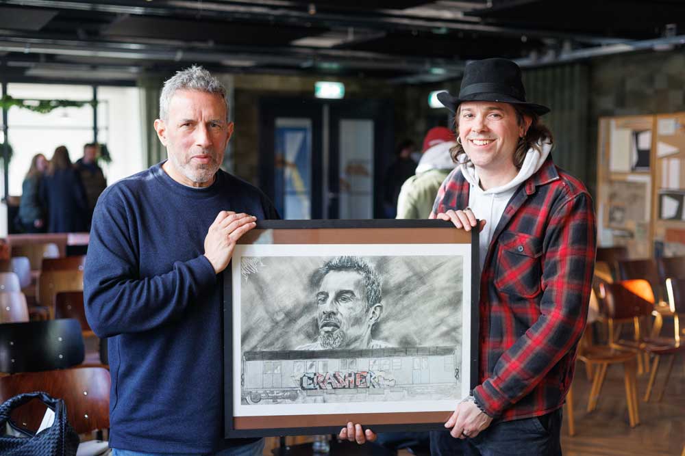With John “Crash” Matos Art Print (drawing made on 430 gr Canson Mi-Teintes 50x65cm) @ Straat Museum, Amsterdam (2025) (svenimal.art)