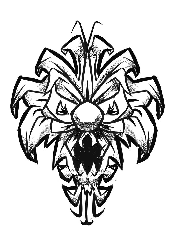 Svenimal tattoo design. Procreate (21x29,7cm) (2022) (svenimal.art)