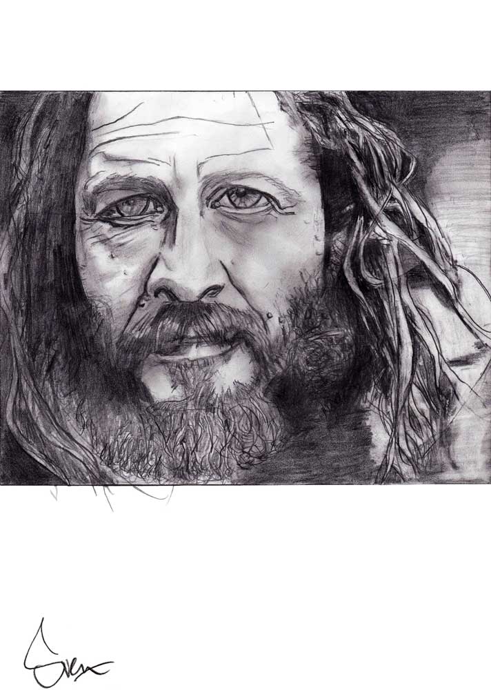Tony Alva portrait drawing. Graphite on standard paper 5 gr paper (21x29,7cm) (2013) (svenimal.art)