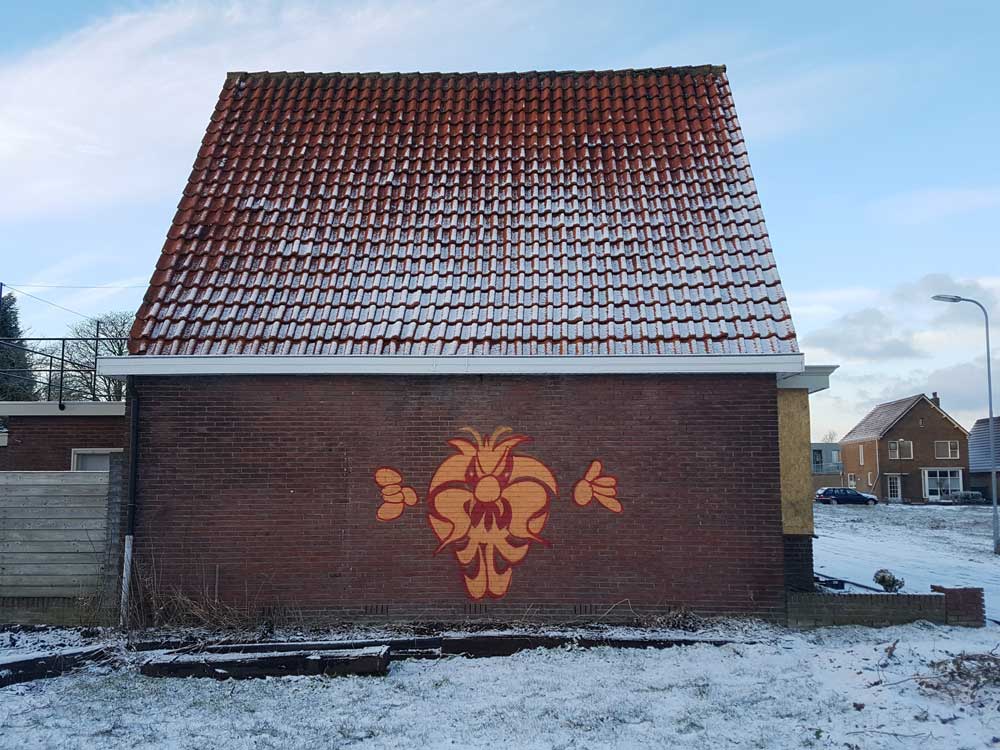 Svenimal graffiti character piece bombing @ Gb (svenimal.art) (2018)