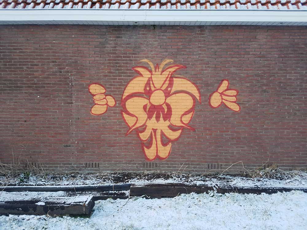 Svenimal graffiti character piece bombing @ Gb (svenimal.art) (2018)