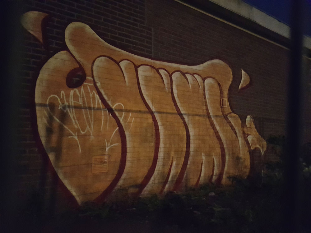 Svenimal graffiti piece bombing @ Gb (svenimal.art) (2018)
